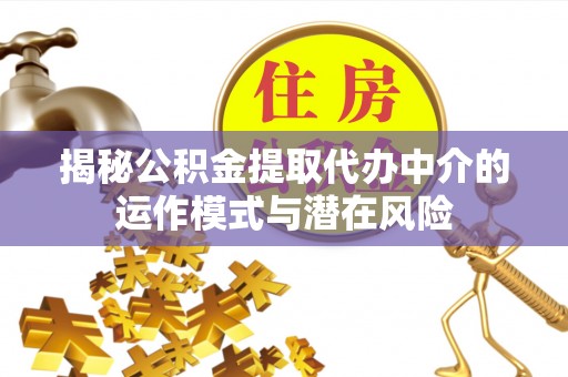 南溪揭秘公积金提取代办中介的运作模式与潜在风险